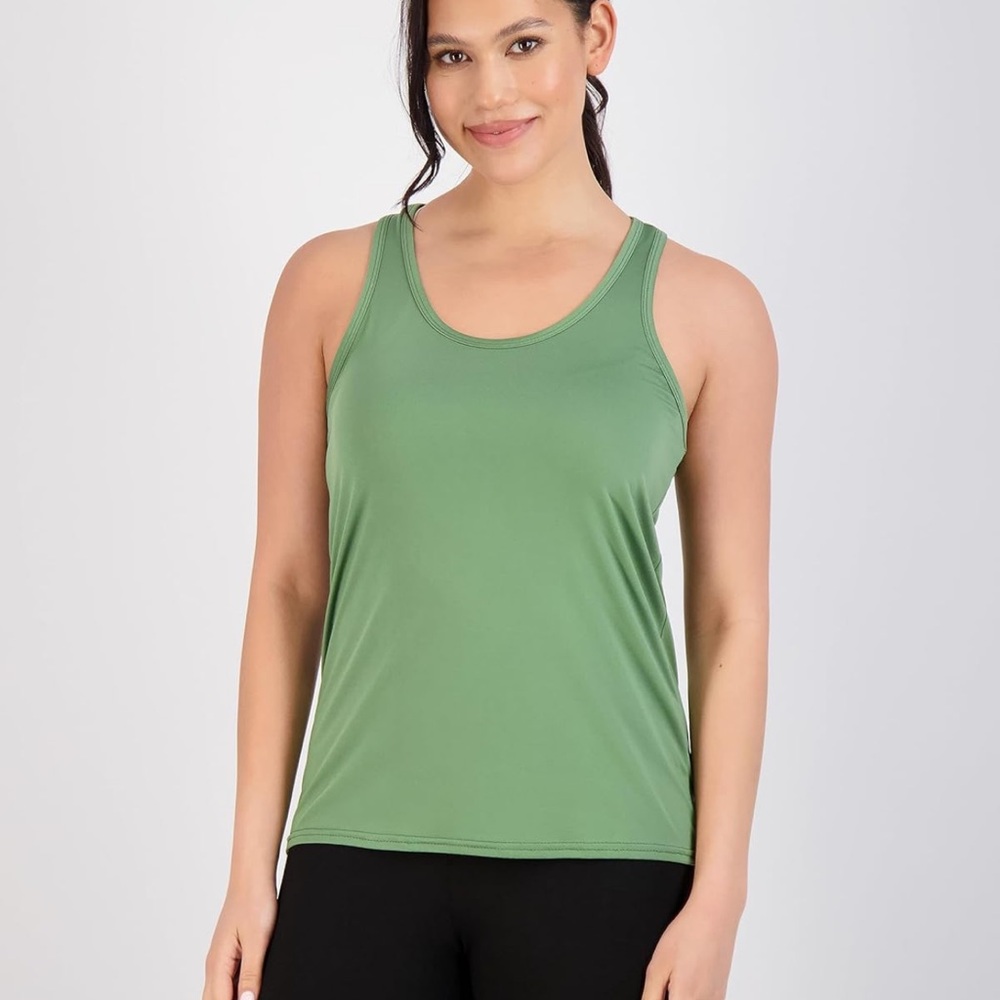 Real Essentials 5-Pack  Racerback Tank Top Dry-Fit Athletic Performance Yoga - Picture 2 of 4
